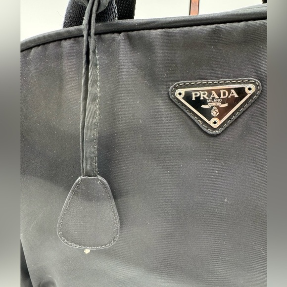 Prada - Authentic - Tessuto City Bag - Black Canvas with Lock & Key - Picture 5 of 16